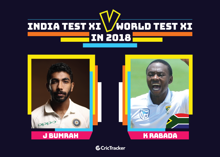 India-Test-XI-vs-World-Test-XI-in-2018-Kagiso-Rabada-v-Jasprit-Bumrah