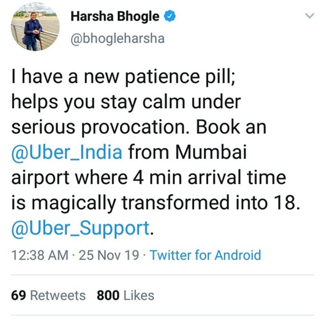 Harsha Bhogle Tweet