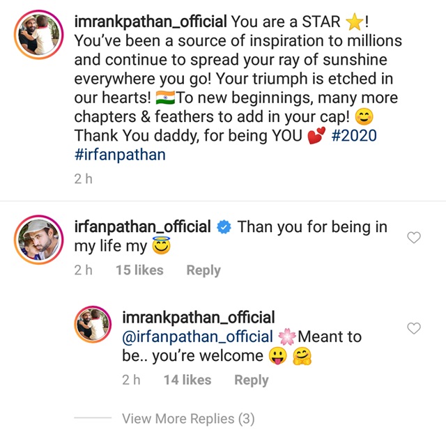 Irfan Pathan's comment