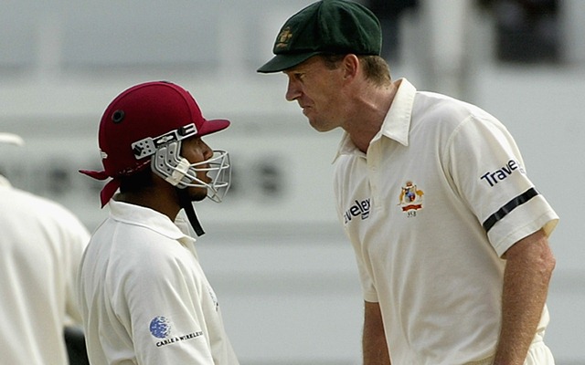 Ramnaresh Sarwan and Glenn McGrath