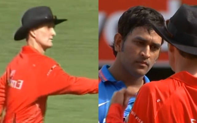 Billy Bowden and MS Dhoni