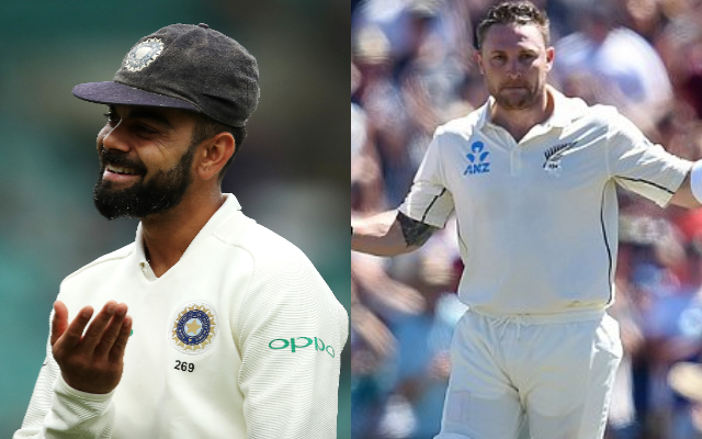 Virat Kohli and Brendon McCullum