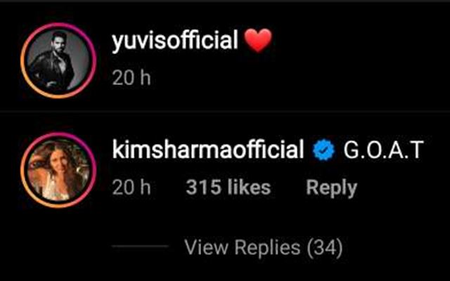 Kim Sharma's comment