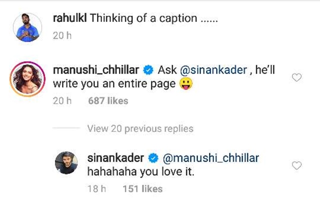 Manushi Chillar's comment