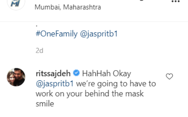 Ritika Sajdeh's comment