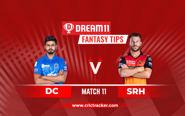 DC vs SRH Dream11 Match 11 IPL 2020