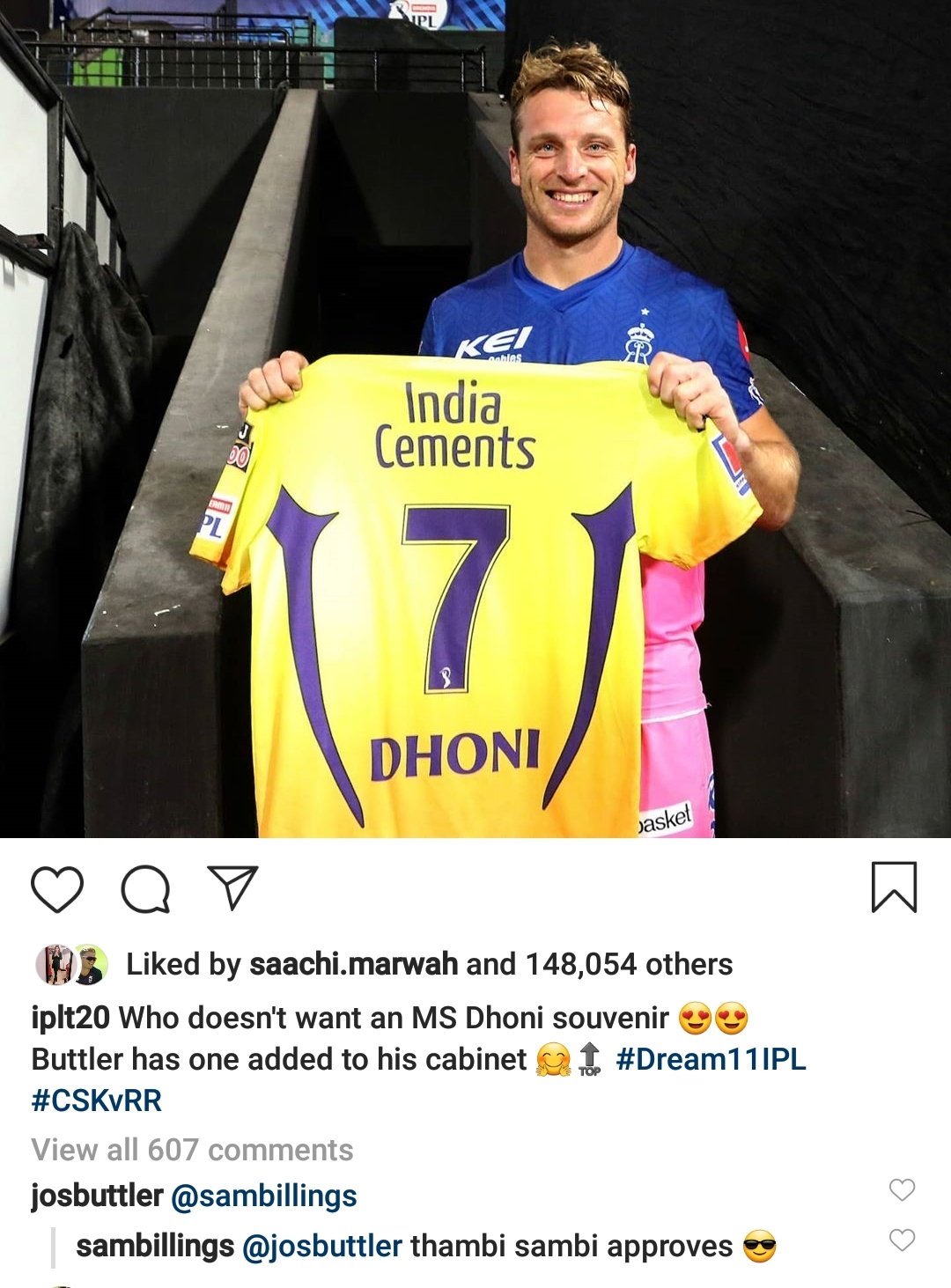 Jos Buttler's comment