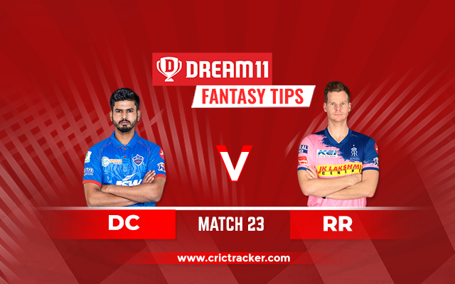 RR vs DC D11 IPL 2020 Match 23