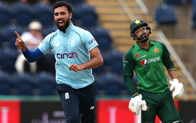 Saqib Mahmood of England