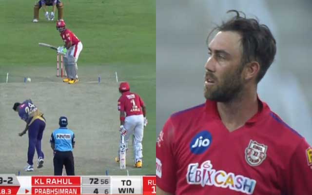 Prabhsimran Singh and Glenn Maxwell in IPL 2020