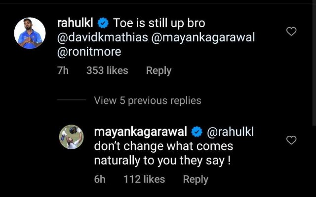 KL Rahul comment