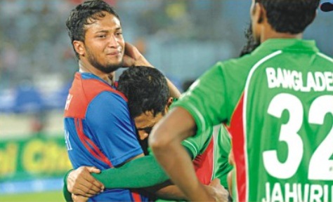 Shakib Al Hasan crying