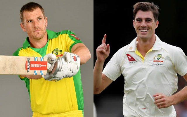 Aaron Finch and Pat Cummins