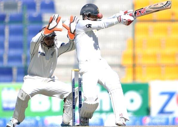 Ahmed Shezad was hit on his head by a bouncer bowled by Corey Anderson. (Photo Source: AFP)