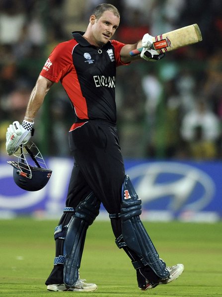 Andrew Strauss’ 158 set up an exciting match against India in World Cup 2011. (Photo Source:Getty Images) 