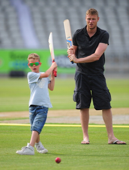 Andrew and Rocky Flintoff