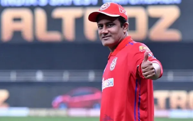 India's head coach Anil Kumble attends a practice session