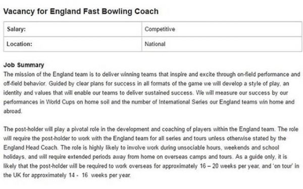 Bowling coach advertisement