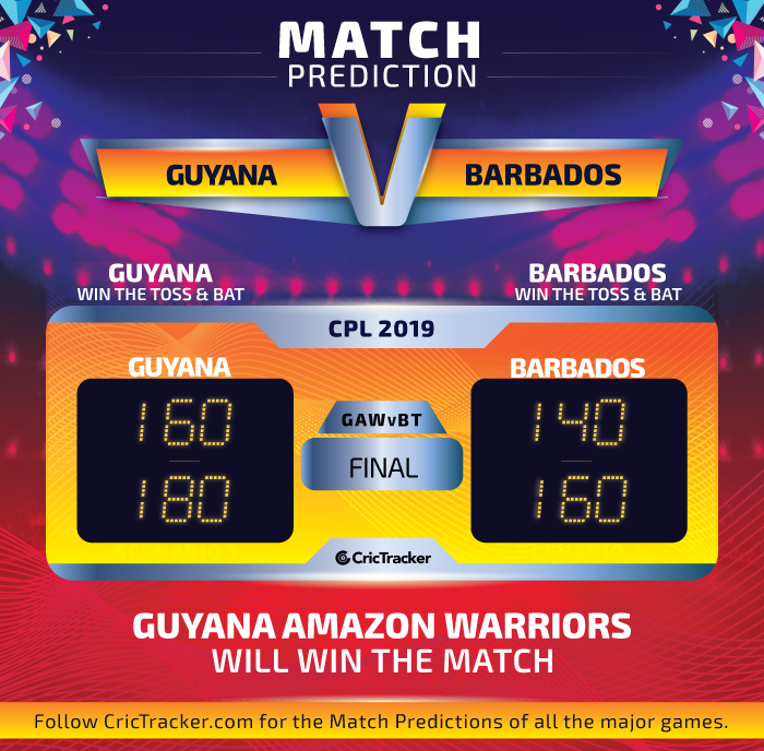CPL-2019-GAWvBT-final-Prediction-Guyana-Amazon-Warriors-vs-Barbados-Tridents