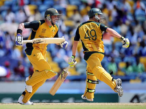 Michael Hussey and Steven Smith 74 Runs 7th Wicket Partnership (Australia)