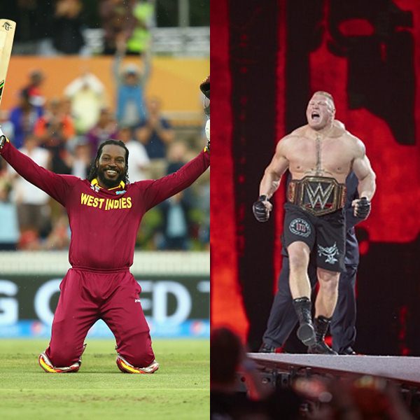 Chris Gayle Brock Lesnar