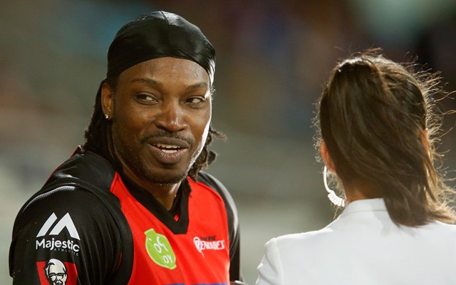 Chris Gayle Mel McLaughlin