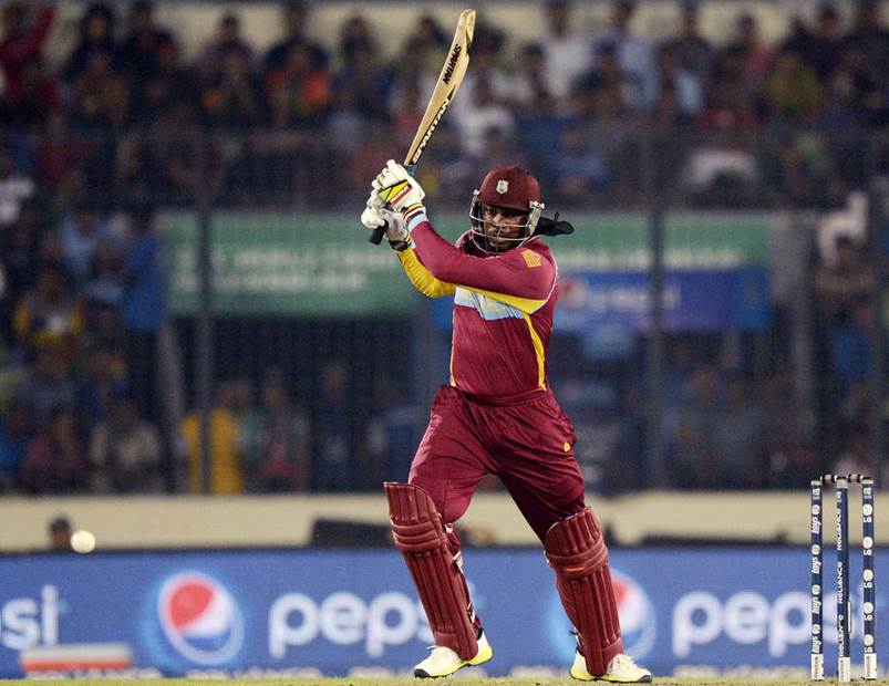 Chris Gayle scored the first 200 in World Cup history. (Photo Source: AFP )