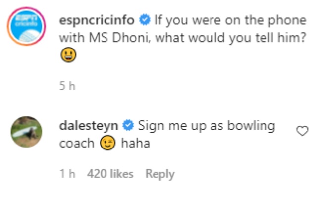 Dale Steyn comment