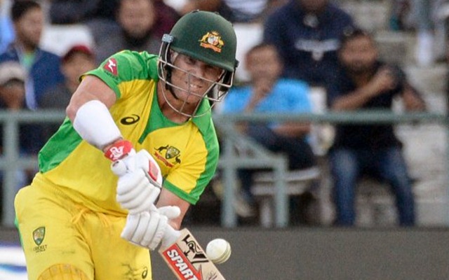 David Warner v India in Bangalore