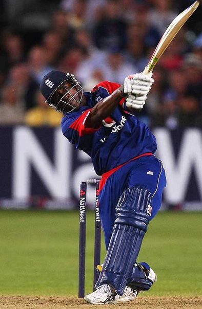 Dimitri Mascarenhas hit Yuvraj Singh for 5 sixes in the 50th over of the English innings. (Photo Source:Getty Images)