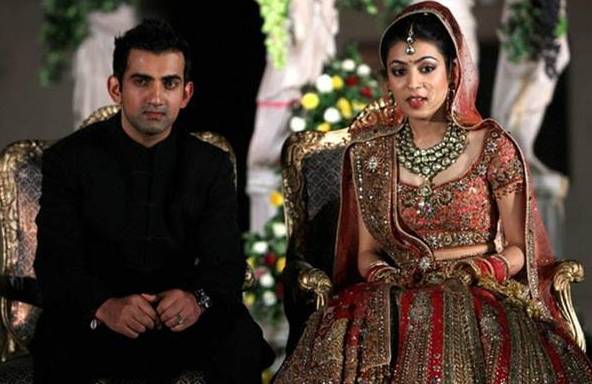 Gautam Gambhir with his wife Natasha. (Photo Source: Gautam Gambhir Facebook Page)