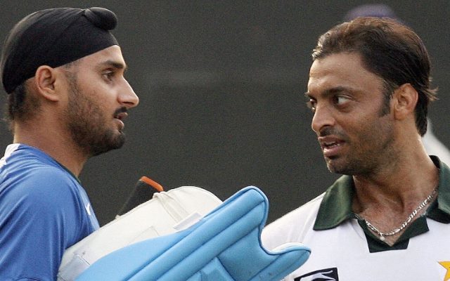 Harbhajan Singh and Shoaib Akhtar