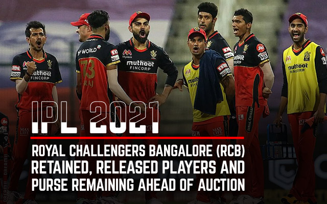 List of RCB's retained and released players for IPL 2023