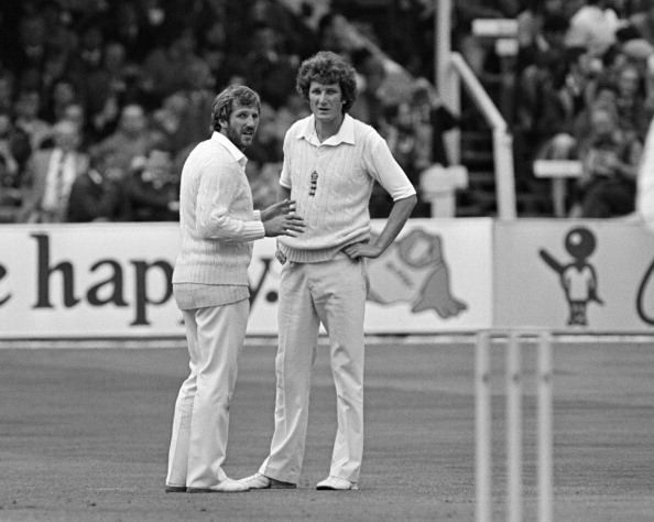 Ian Botham and Bob Willis