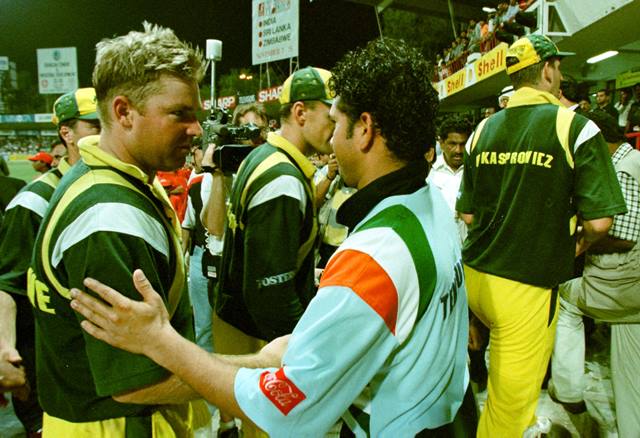 Sachin Tendulkar and Shane Warne