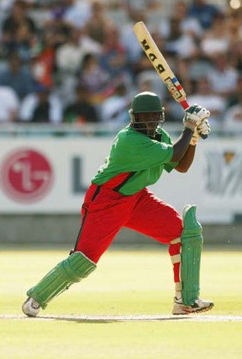 Kenyan wicket keeper Kennedy Otieno scored 144 against Bangladesh in 1997. (Photo Source: Getty Images) 