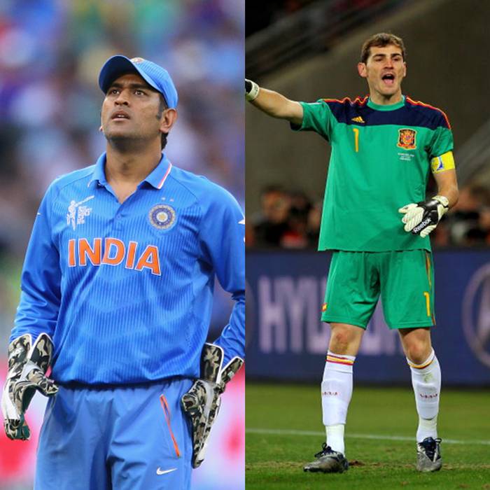 MS Dhoni and Iker Casillas