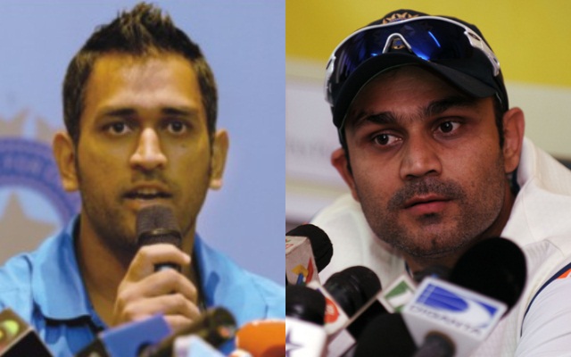 MS Dhoni and Virender Sehwag