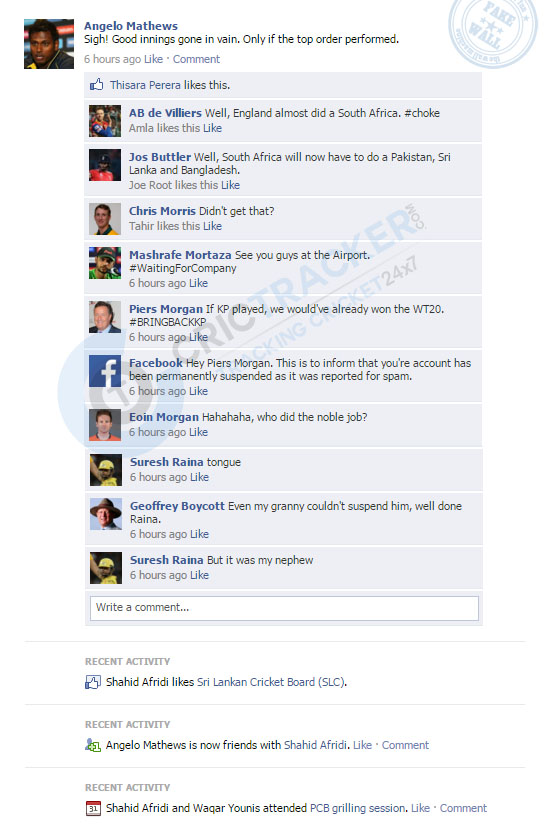 Mathews fake fb wall