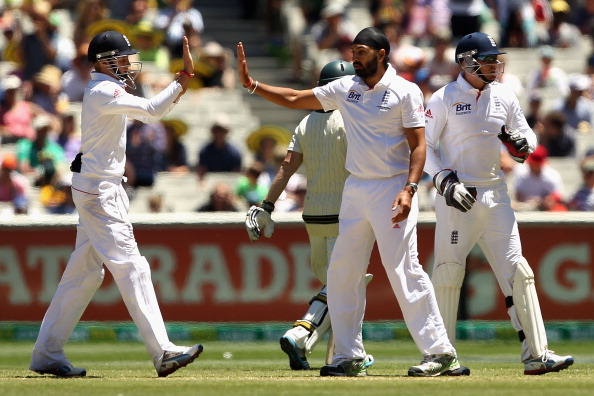 Monty Panesar of England