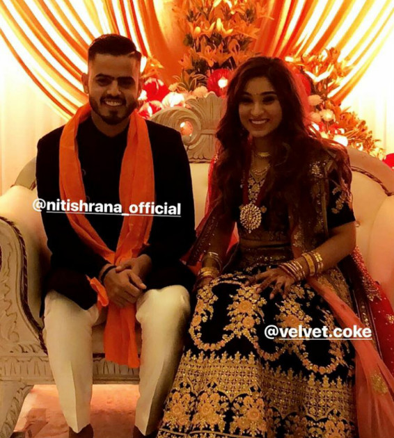 Nitish Rana and Saachi Marwah got engaged