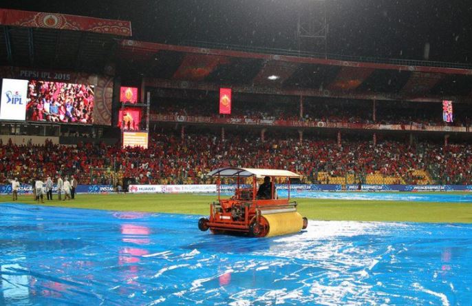 Rain in Cricket ground