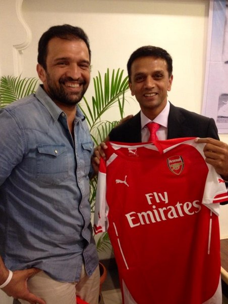 Rahul Dravid Arsenal