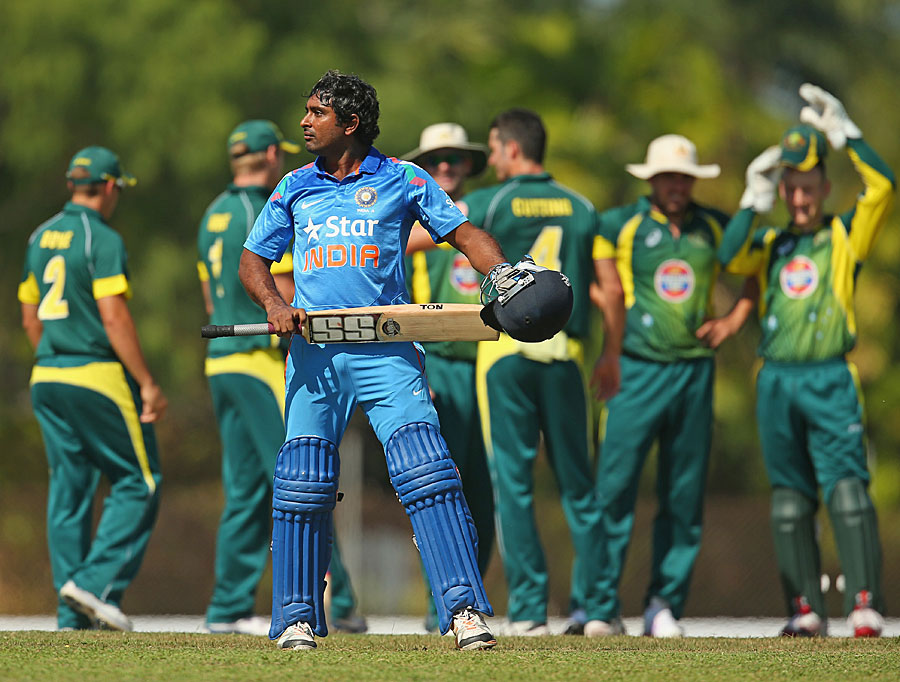 Rayudu's reaction after being given Out | Picture Source: Cricinfo