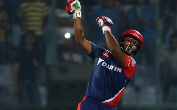 Rishabh Pant of Delhi Daredevils in action