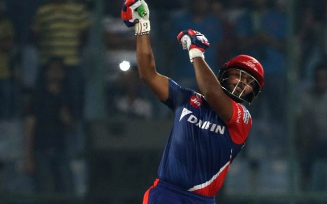 Rishabh Pant of Delhi Daredevils in action