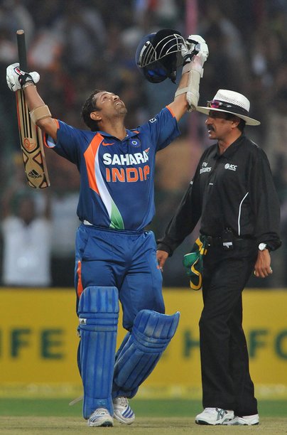 Sachin hit the first double century in ODI history. (Photo Source: Getty Images)