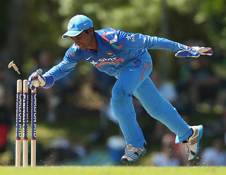 Sanju Samson is young and inexperienced, good future prospect but he was over looked for the world cup this year. (Photo Source: Getty Images)