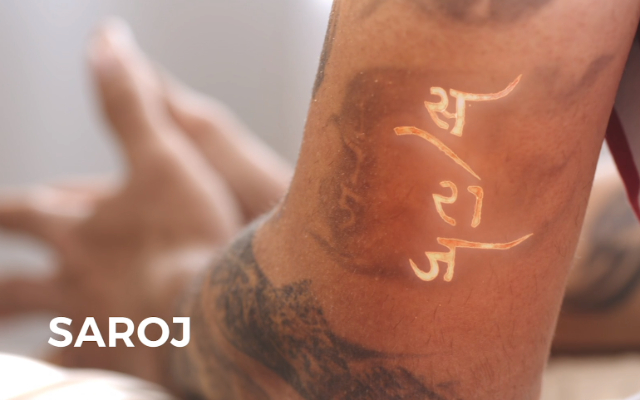 यथ म हरहर महदव तरशलडमर और शवज क पटररट टट क करज   The craze of portrait tattoos of HarHar Mahadev TrishulDamru and Shiva  in youth  Dainik Bhaskar