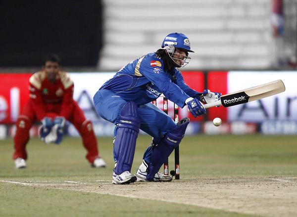 Saurabh Tiwary of the Mumbai Indians 